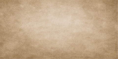 Fototapeta premium Worn vintage brown parchment paper texture with an aged grunge pattern and stained beige antique design for a blank retro wallpaper background
