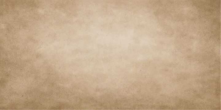 Worn vintage brown parchment paper texture with an aged grunge pattern and stained beige antique design for a blank retro wallpaper background