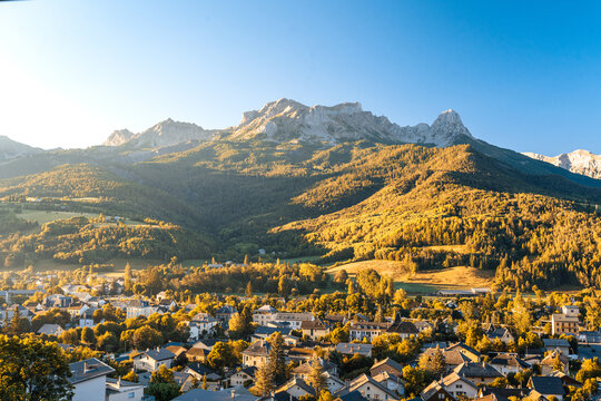 Barcelonnette alpine village mountains France travel destination