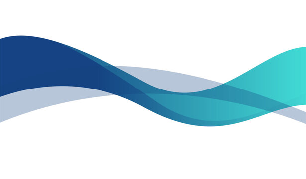 Blue Abstract Wave Vector Background for Professional Corporate Design