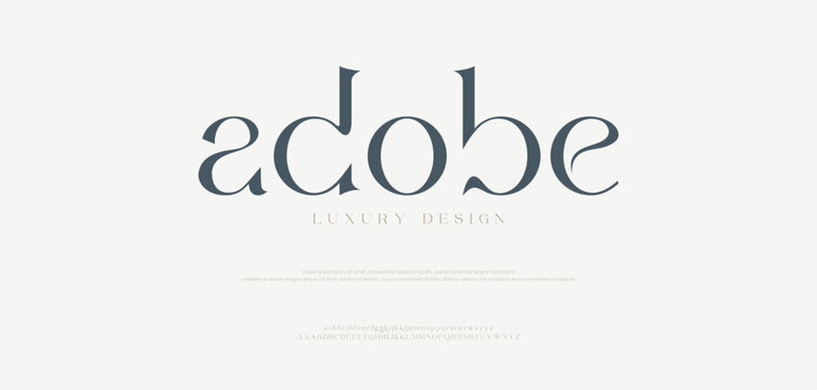 Adobe, The graceful and luxury elegant typeface display font  