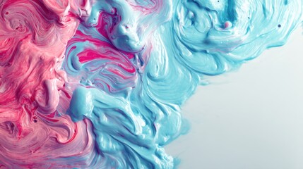 Custom blinds with your photo Pink and blue acrylic paint swirl on white background. Abstract colorful fluid texture with wet oil paint mixing. Artistic creative backdrop for design project and graphic art.