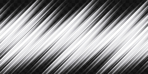 Fototapeta premium White speed rays, light neon flow, zoom in motion effect, silver glow speed lines, colorful light trails, stripes. Abstract background, vector illustration.