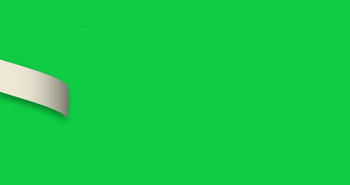 Close up of sellotape different size. Animated stick adhesive masking duct tape, paper pieces with torn edges. Sticky scotch, duct paper strips on green screen. Alpha channel. 4K video graphic motion