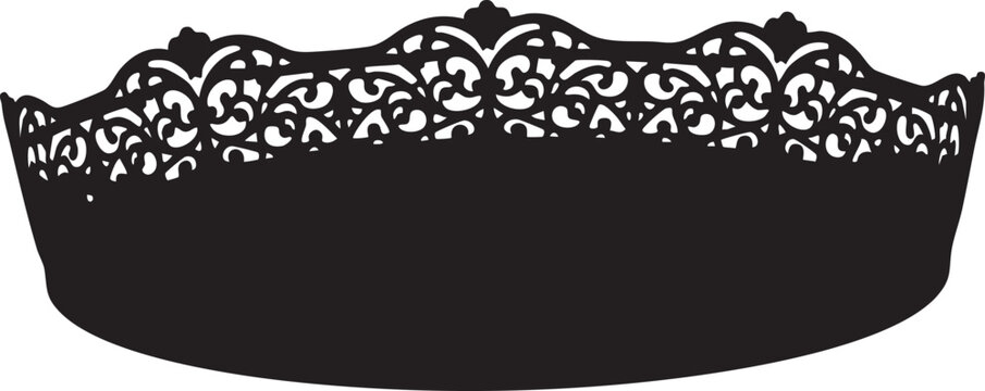 Elegant ornate metal headband with intricate designs