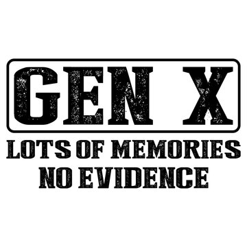 Gen X Png, Retro Gen X Png, Generation X