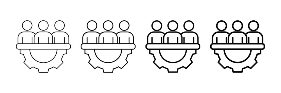 Competence  Icon Set Different Style Collection