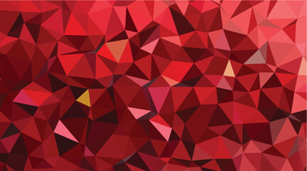 Fototapeta premium Luxurious Deep Red Low Poly Abstract Design Showcasing Rich Crimson Hues in a Geometric Pattern