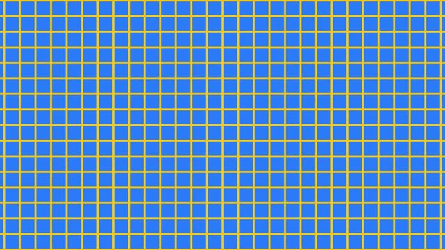 Dynamic yellow and blue grid seamless background