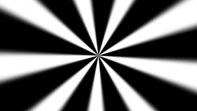 Black and white radial stripe dynamic background