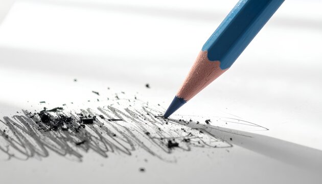 Burnout Prevention Pencil Scribbling, Frustration, Creative Block, Mental Health