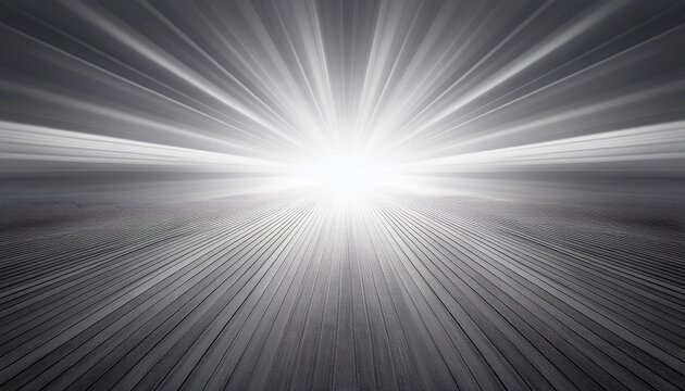 of grey sun burst ray background with blank copy space