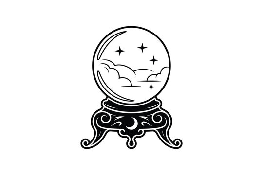 Cute cartoon octopus with stars and bandage on head