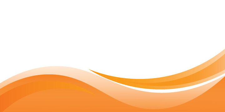 Vector orange line background curve element with white space for text and message design, overlapping layers, vector
