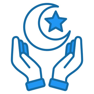 Eid Moon Icon For Design Elements