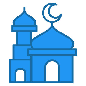 Mosque Crescent Icon For Design Elements