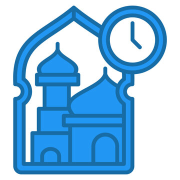 Prayer Time Icon For Design Elements