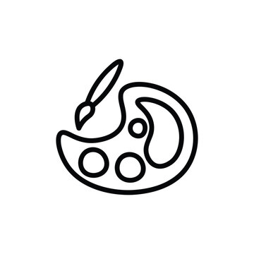 color paint icon for drawing