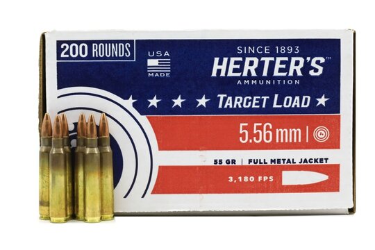 Herter's branded box of 9mm bullet cartridges