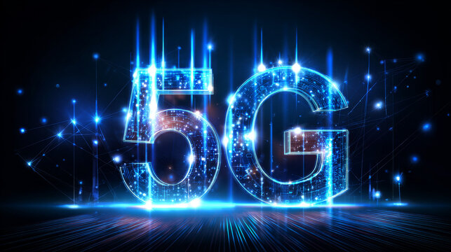 5g new technology internet connection for industry 4.0, best wireless transfer speed innovation, vector illustration