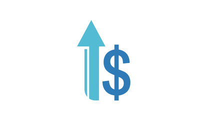 Obraz premium Conceptual image of rising currency value and financial growth in business sectors