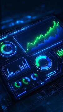 AI SEO assistant data, Futuristic dashboard interface neon data chart glowing statistic graph digital analytics screen abstract finance panel cyber display design