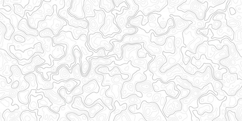 Topographic map design with wavy lines and contours on white background_1 © MD.HUZZATULLAHISLAM