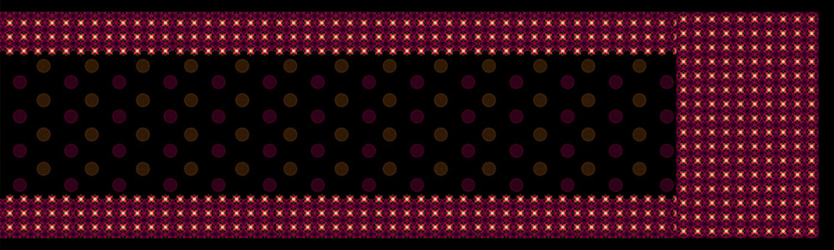Polka Dot Pattern with Maroon Borders and sari design