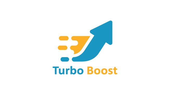 Turbo Boost Visual Depiction Showing Acceleration and Progress Symbolizing Advancement, Growth