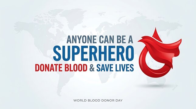 World blood donor day be a superhero donate blood and save lives a vital act of kindness
