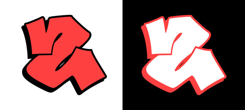 Letter Z rendered in a bold wildstyle graffiti design with sharp edges and a thick 3D shadow. This urban hand style character captures the raw energy of modern street art lettering.