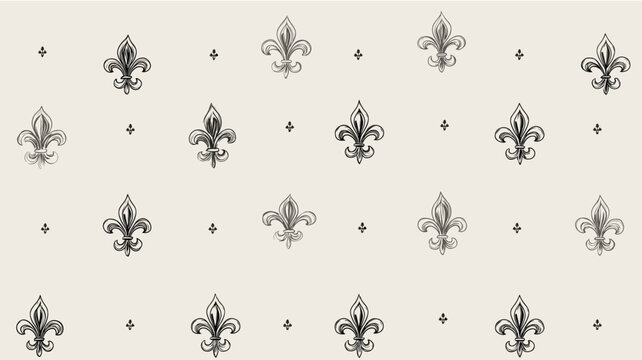 Fleur de lis repeating pattern background texture. Fleur de lis symbols forming a seamless repeating pattern
