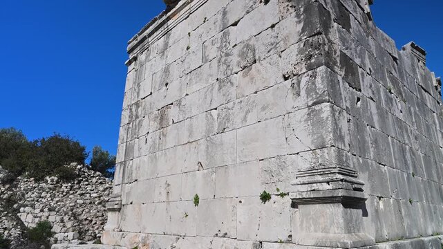 Ancient Prostylos Temple ruins in Patara, Turkey