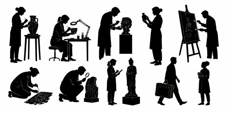 People are engaged in various creative and professional activities in a modern workplace setting with image 026 ai reference.
