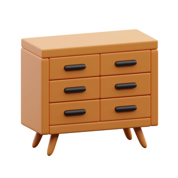 Dresser 3d illustration