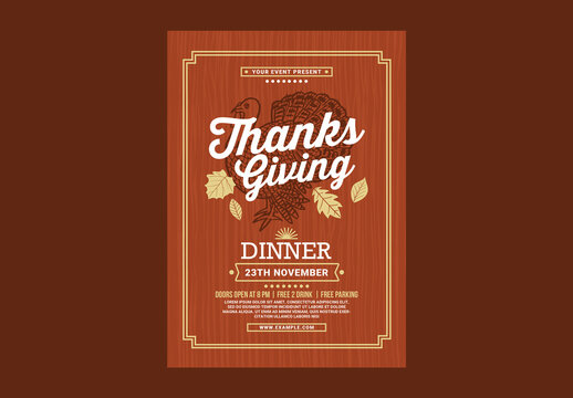 Thanksgiving Dinner Flyer