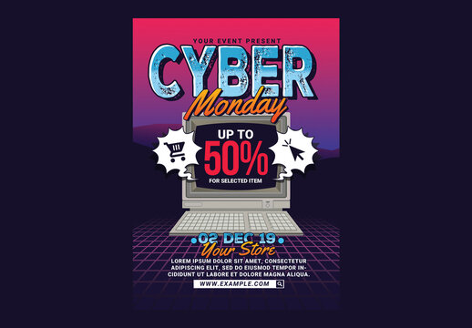 Cyber Monday Event Flyer
