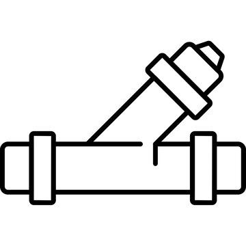 Backflow Preventer Outline Icon