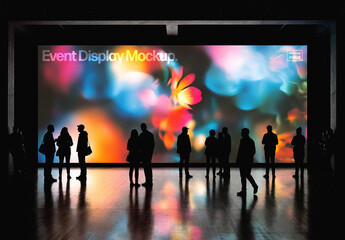 Large Event Screen Mockup – Indoor Branding Presentation (PSD)