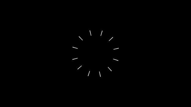 Simple Circular Loader Animation Rotating UI Loading Indicator Motion Graphics