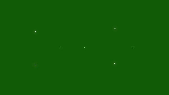 White twinkle sparkles camera flashes light, glowing lighting effect sparkle video animated 4k background, Blinking retro vector stars, twinkling starry night sky alpha channel