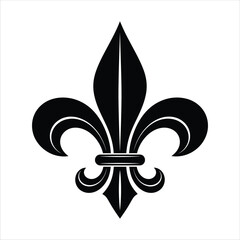 Fleur De Lis SVG, Royal Lily Heraldic Symbol Clipart © Silhouette Station