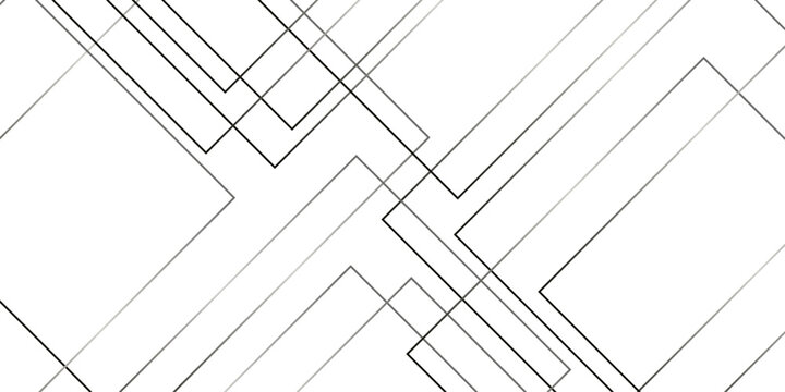 Abstract minimal geometric white and gray light background design. white transparent material in triangle diamond and squares shapes in random geometric pattern.