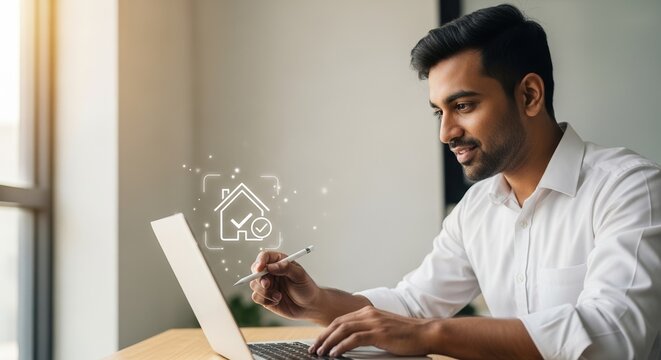 First generation homebuyer using blockchain title registry