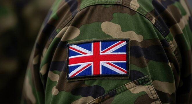 Honoring fallen heroes a memorial day tribute with the union jack on military camouflage