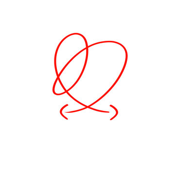 red heart arrow, love