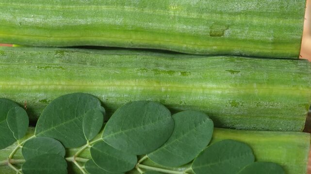 Fresh moringa from the tree.