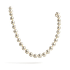 Obraz premium Elegant Pearl Necklace with a Transparent Background isolated for desi