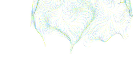 Abstract colorful artwork features flowing lines in pastel colors against a clean white b © vegefox.com