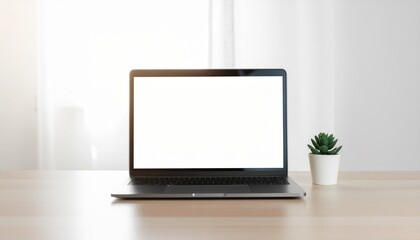Fototapeta premium Modern Laptop Workspace Technology Setup